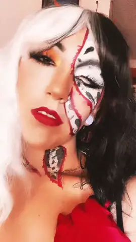 #31daysofhalloween #muaunder10k #halloweenmakeup #cruelladevil #cruelladeville 