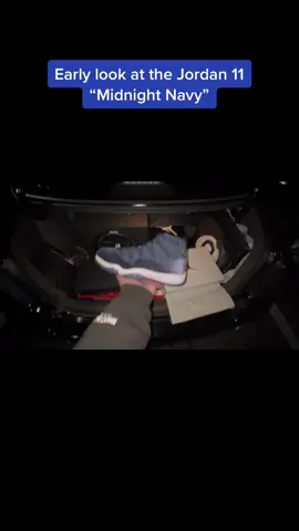 Early Look at the Jordan 11 “Midnight Navy.” #FomotionalFinds #fyp #foryou #foryoupage #viral #movie #trending #jordan #sneakers #hype #hypebeast 