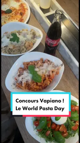 CONCOURS !   Le world Pasta Day chez vapiano  Le 25 octobre Vapiano proposera TOUS ses plats de pâtes en restaurant au prix unique de 10€ ! Pour cette occasion on bous propose un concours !  Vous pouvez gagnez une carte cadeau vapiano de 60 euros à depensez dans n'importe quel vapiano en france  Pour participer il suffit de s'abonner au compte @vapiano_fr et a mon compte  Bonne chance !  #worldpastaday #aldente #addictedtopasta #pourtoi #concours #giveaway #fypシ #fyp #viral #pasta #food 