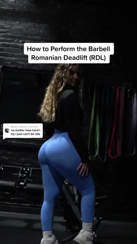 Replying to @.y8smina How to perform the romanian deadlift (rdl) with the barbell! I gave a lot of ques & talked about the mistakes people make! I hope this helped. Make sure to like the cid to save for later🫶🏻 #rdl #rdltips #rdlform #romaniandeadlifts #romaniandeadlift #deadlift #deadliftform #hamstrings #glutes 