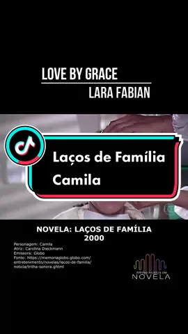 Essa música e essa cena nunca saíram da minha cabeça. Camila interpretada por Carolina Dieckmann em Laços de Família, música de Lara Fabian - Love by Grace. #musicadenovela #novelas #music #laçosdefamilia #nostalgia 