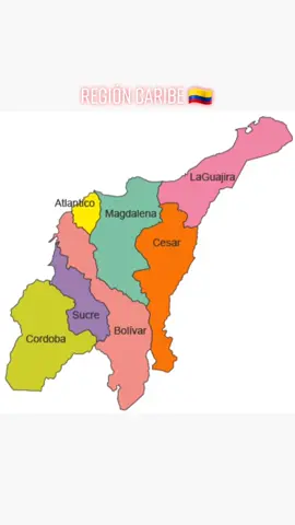 #regioncaribe #regioncaribecolombiana #regioncaribe😅🌴🐟🌊 #colombia #pais #departamento #municipio #regiones #conoceacolombia 