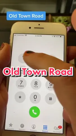 I played Old Town Road On My IPhone Keypad #VoiceEffects 
