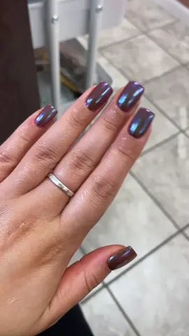 Brown chrome nails 🤎 #brownchrome #fallnails #brownnails #latinatiktok #latinacreator #FomotionalFinds #trendynails 