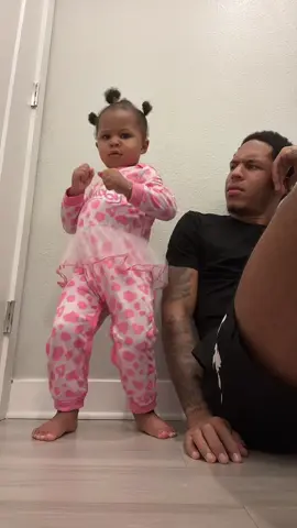 Baby jade really be feeling it 💖 #fyp #daddysgirl #dzfamily_ 