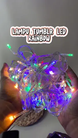 Lampu tumblr rainbow #jakartaparty #lampu #lamputumblr #lampustring #lampunatal #fyp 