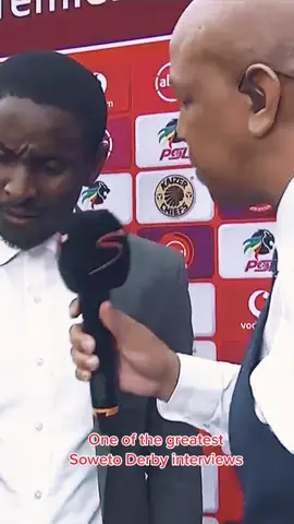 Is this the greatest interview in the history of the Soweto Derby? 🤔