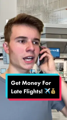 Get money for delayed flights! ✈️🤑 #airport #savemoney #airline #travelhacks 