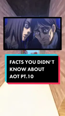 Facts you didn’t know about Attack on Titan 🤯 #anime #weeb #otaku #AttackOnTitan #aot #didyouknow #foryou #fyp #viral
