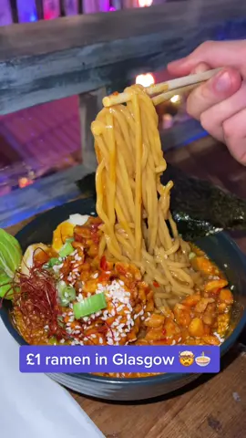 £1 Ramen in Glasgow 🍜🤯😍#HavaianasLivreDeCliches #Scotlandfood #glasgowfood #edinburgh #edinburghfood #glasgow #Scotland #PlacesToVisit #VisitScotland #lgbt  (invited)