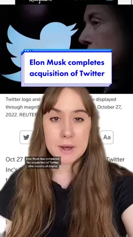 #ElonMusk completes acquisition of #Twitter 👀 #elonmusktwitter #elonmusknews #elonmuskupdate #twitterelonmusk #twitterupdate #yahoonews #yahooaustralia 