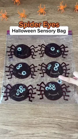 Coolest sensory play ever! #sensorybag #sensoryplay #happyhalloween #diyforkids 
