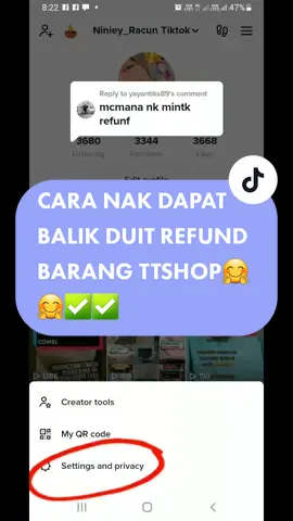 Replying to @yayantiks89 semoga membantu..🤗🤗 #fyppppppppppppppppppppppp  #seotip #refund#tiktokshop 