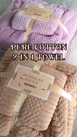 Get yours now!! 🤎💜 #tiktokshop #budolfindsph #towel #2in1 #highquality #cotton #fyp #tiktok 