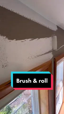 Interior painting 🏠 a good way to paint on top of windows. #satisfying #interiorpainting #DIY #fypシ 