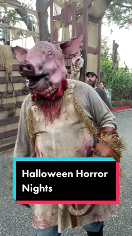 More Halloween Horror Nights scare zone fun. #halloween #halloweenhorrornights #hhn #hhnorlando #florida #floridaman #ithemepark #themepark #orlando #orlandoflorida #pigman 