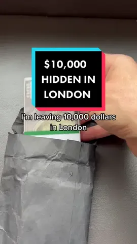 I’ll be leaving more and more presents & art pieces hoping they reach your reality. Today I left $10k in #london #camdentown #banksyariah #laracroft 