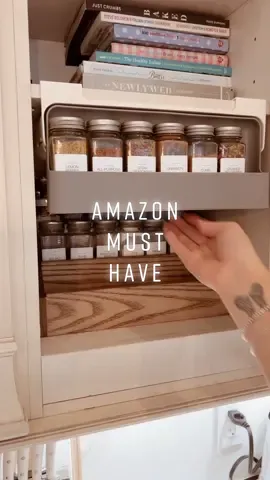 Must Have - I!nked in my profile under kitchen essentials🖤 #Amazonmusthaves #amazonhome #amazongadgets #amazonfinds #amazonfavorites #gadgets #amazonprime #fyp #onlineshopping #homedecor #homegadgets #kitchenessentials #spicerack #spicerackorganization #rentalhacks #rentalfriendly #spicehack #KitchenHacks 