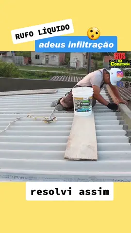 como RESOLVER INFILTRAÇÕES no Telhado com RUFO LÍQUIDO 😲 morria e não sabia 
