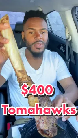 I Spent $400‼️ On Tomahawk Steaks 🥩 ‼️🤯. #fyp #entertainment #ncfoodie #travelfoodie #mukbang #tastetest #foodreview #foodcritic #tiktokviral #tomahawksteak #tomahawk #delfriscos #ruthchris #flemingssteakhouse #flemings #steak 