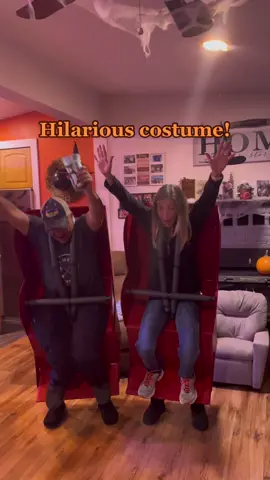 Mom went to a Halloween party and saw the funniest costumes! Jen & Chris are so creative 🤣#besthalloweencostume #funnyhalloweencostume #hilarious #funny #rollercoaster #halloweencostume #costumeideas 