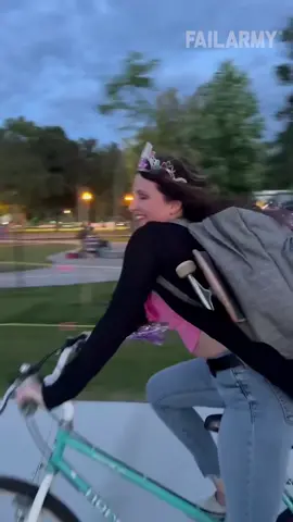 She’s my Fairy Clod-Mother. 🧚‍♀️🤦‍♂️#FailArmy..#biking #fail #funny #funnyfail