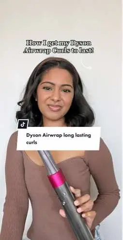 Can’t get your Dyson Airwrap curls to last more then an hour? Try out these two products! I have a full tutorial up on how I use these products to get my Dyson Airwrap curls to last longer. #dysonairwrap #dysonairwrapcurls #dysonairwraptips 