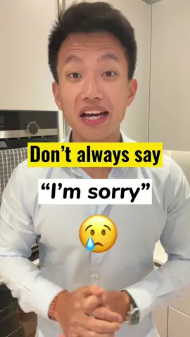 Don’t always say I’M SORRY! Try these instead! #fyp #fypシ゚viral #stopsaying #english #learnenglish #englishteacher #englishclass #englishlesson #englishteacherjason 