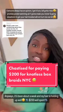 Replying to @shanellanthony People really mad about how I spend MY money😂 Anyways how many people went to the shop?! #nychairbraider #harlemhairstylist #goddessbraids #africanhairbraiding #knotlessbraids #longknotlessbraids #blackhairexperience #fyp 