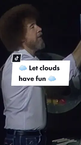 ☁️ Let clouds have fun ☁️ Hailed as 'the grandfather of ASMR', American painter Bob Ross helped thousands to feel a deep sense of calm. Experience it for yourself in the #BobRoss room in our #ASMR_IRL exhibition. ✨ #ASMR #asmrvideo  © Bob Ross Inc. Used with permission