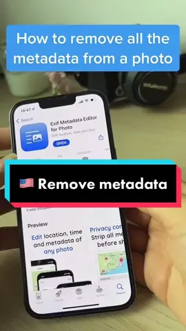 Remove all the metadata from your photos before sending them using MetadataEditor 👉 https://apps.apple.com/es/app/exif-metadata-editor-for-photo/id1622152466?l=en #metadata #metadatatips #ios #iosapp #iphoneapp #app #exif #photography #indiedev #photos  #iphone #HPRadicalReuse #foryou #fyp 