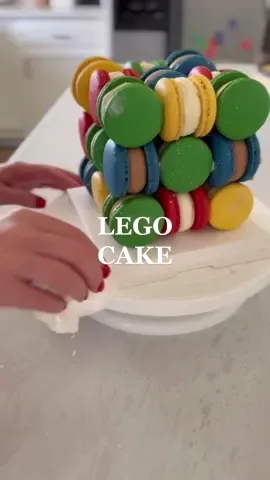 Lego Macaron Cake for kid’s birthday #PepsiApplePieChallenge 