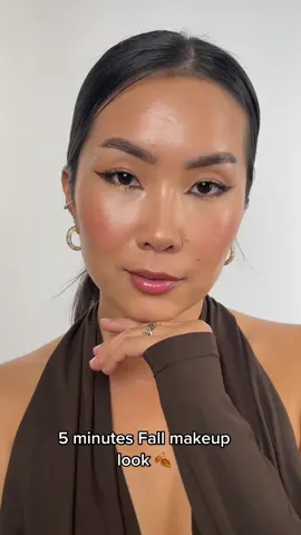 Easy Fall makeup look #beauty #fallmakeuplook #innercornereyeliner #beautyhacks #eyeshadowhacks 