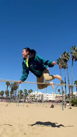 Just me and #EddieBauer on the slackline #JustOutsideYourDoor #LearnOnTikTok  #Slacklining 