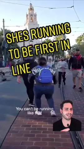 She’s DETERMINE to be the first in line 😂 | (from roxanneurias) #disney #disneyland #disneyadult #disneylandpark #disneymemes #losangeles #fyp #foryou #foryoupage 