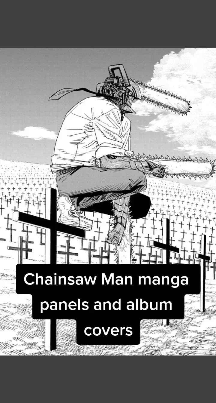 🔥Chainsaw Man manga panels and album covers🔥 #manga #chainsawman #makima #denji 