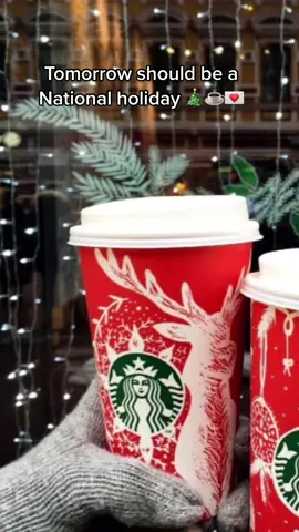 Starbucks holiday drinks available Tomorrow. Should be a National holiday tbh 🥺☕️💌🧸🎄 @Starbucks #starbucksholidaydrinks #starbucksholidaycup #starbucks  #greenscreen 