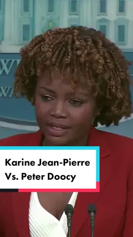 WH Press Sec. Karine Jean-Pierre to Fox News' Peter Doocy: “No, that's a ridiculous question.” #fyp #news #politics #political #politicaltiktok #politicalnews #preterdoocy #foxnews #biden #joebiden #presidentbiden #vote #midterms2022 #midtermelections2022 #electiondeniers #republican #democrat #karinejeanpierre 