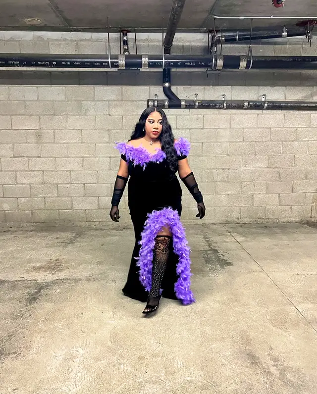 Ursula on Land in Glam 💜😈  #fyp #thelittlemermaid #ursula #disneycostumeinspo #diycostume  
