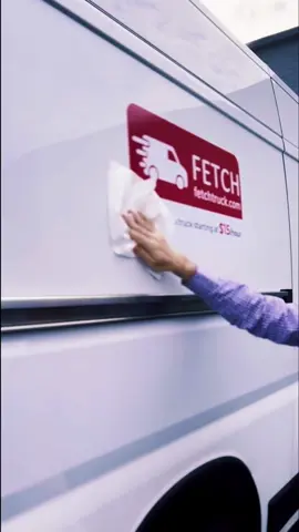The quick and easy process of putting our decals on one of our vans. If you would like to rent a van or learn more about listing your van or truck for rent, please visit www.fetchtruck.com.                                                      #wipeitdown #wipeitdownchallenge #fetchtruck #truckrental #vanrental 