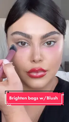 Brightening your under eye using Blush! Wanna know how? #makeup #fyp #makeuptransformation #makeuphacks #celebritymua  