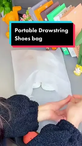 Portable Drawstring Shoes Cleaning bag #shoebag #tiktokshopbudol #foryoupage #fyp 