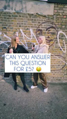 Can you answer this question for £5? 🤑 #questiontime #generalknowledge #triviachallenge #karaokechallenge 