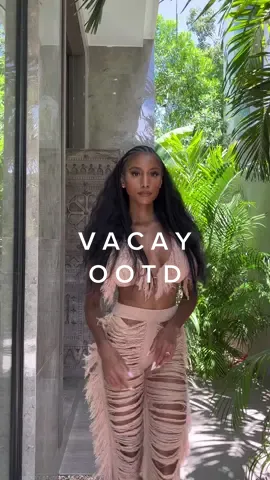 Love a good vacay fit 🤩🤎 #vacayootd #vacationoutfitideas #tulum #matchingset 