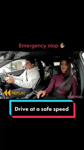 Drive at a safe speed #emergency #stop #howto #safely #quickstop #hazard