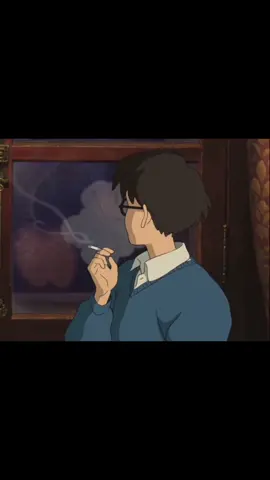 sebat dulu jiro #jiro #jirohorikoshi #smoke #calm #kazetachinu #thewindrises #2013 #fyp #foryourpage 