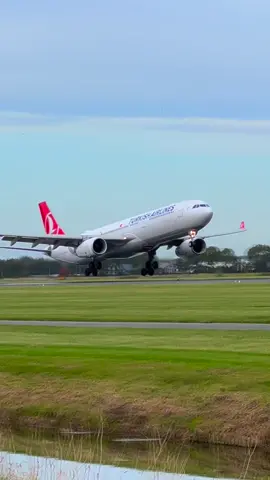 Turkish Airlines Smooth landing at Schiphol. #aviation #airport #turkiye #turkishairlines #airbus 