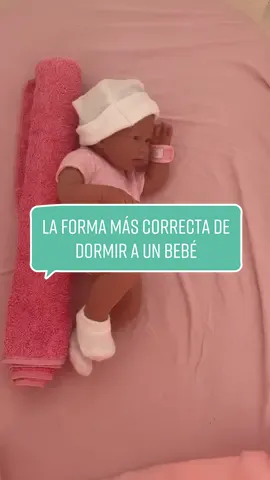 La forma más correcta de dormir a un bebé 👶🏼 💤 #bebe #dormirbien #posturabebe  #posturadormir #dormir #consejo #ayuda #ahogamientoinfantil #prevencion #riesgos #sueño #viral #fypシ 