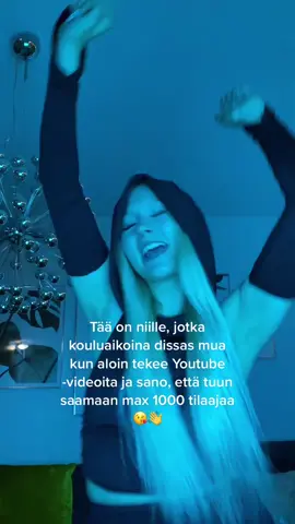 Onneks mä jaksoin uskoo itteeni ja jatkoin videoiden tekemistä 💙 #hatersgonnahate #fry #terveisii 