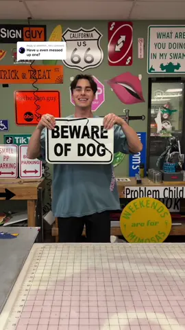 Replying to @ehhhhhh_hh HaVe YoU eVeN mEsSeD uP oNe? #fail #work #asmr #signs #oddlysatasfying #foryou #fyp #signguy 
